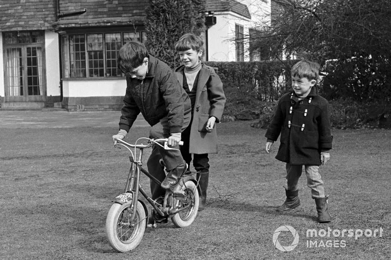 Sir Jack Brabham with his sons David and Geoff