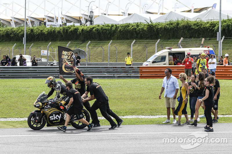 Le Champion du monde Moto2, Francesco Bagnaia, Sky Racing Team VR46