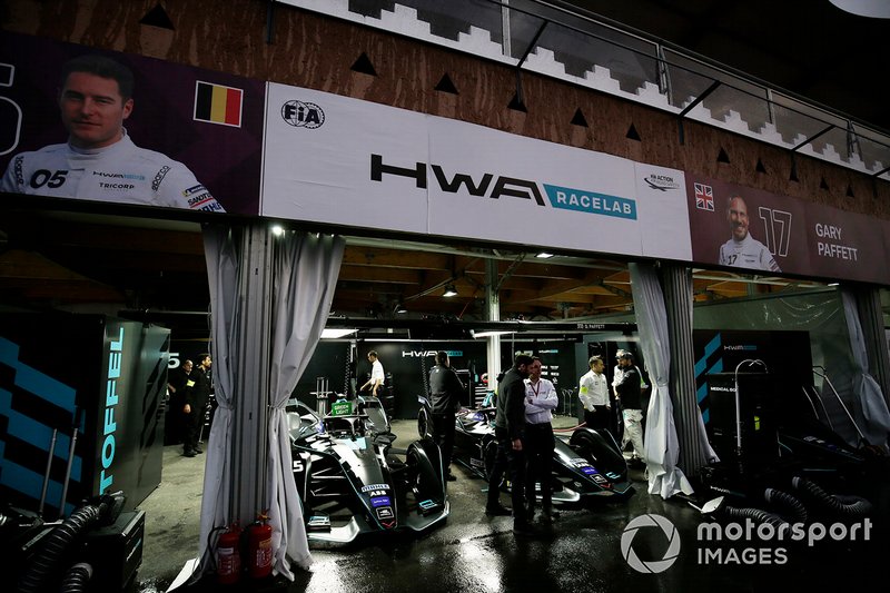The HWA Racelab garages