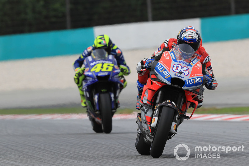 Андреа Довіціозо, Ducati Team, Валентино Россі, Yamaha Factory Racing