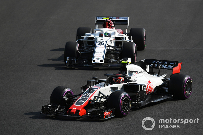 Кевін Магнуссен, Haas F1 Team VF-18, Антоніо Джовінацці, Sauber C37