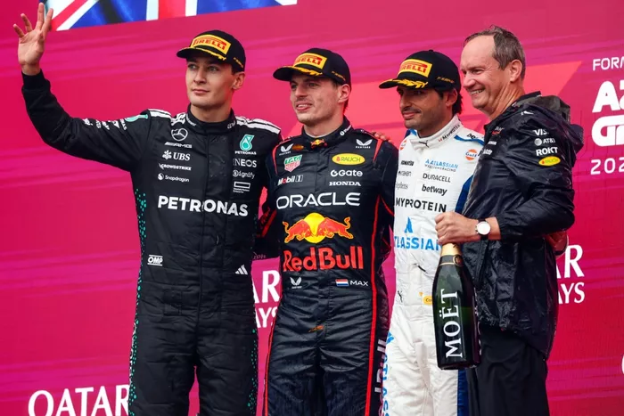Max Verstappen, Red Bull Racing, George Russell, Mercedes, Carlos Sainz, Williams