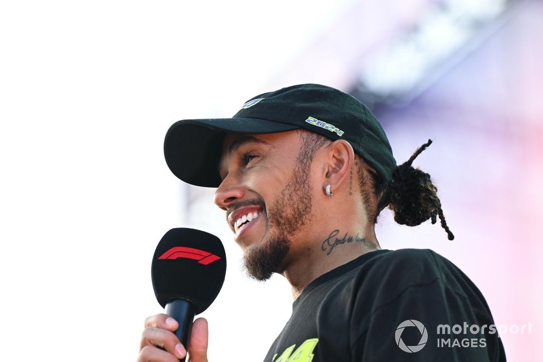 Lewis Hamilton, Mercedes-AMG F1 Team, na scenie