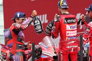 Francesco Bagnaia, Equipo Ducati, Jorge Martín, Pramac Racing, Enea Bastianini, Equipo Ducati