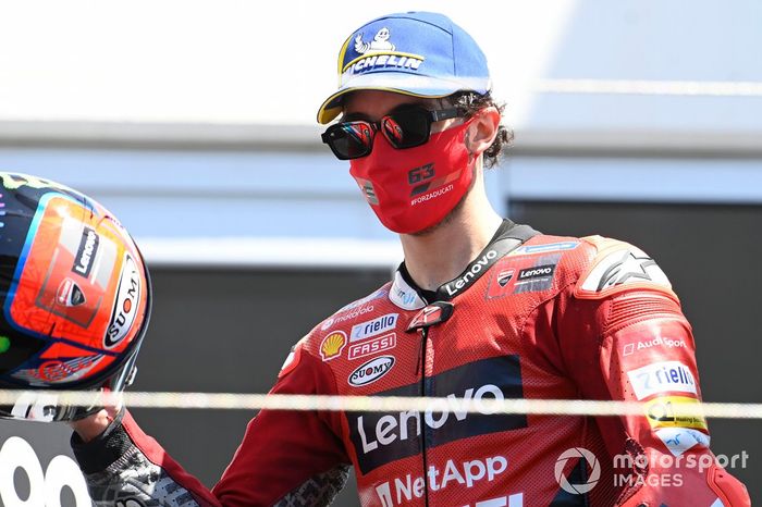 Podio: segundo lugar Francesco Bagnaia, Ducati Team