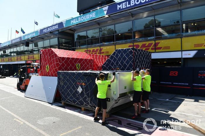 Llegada del material