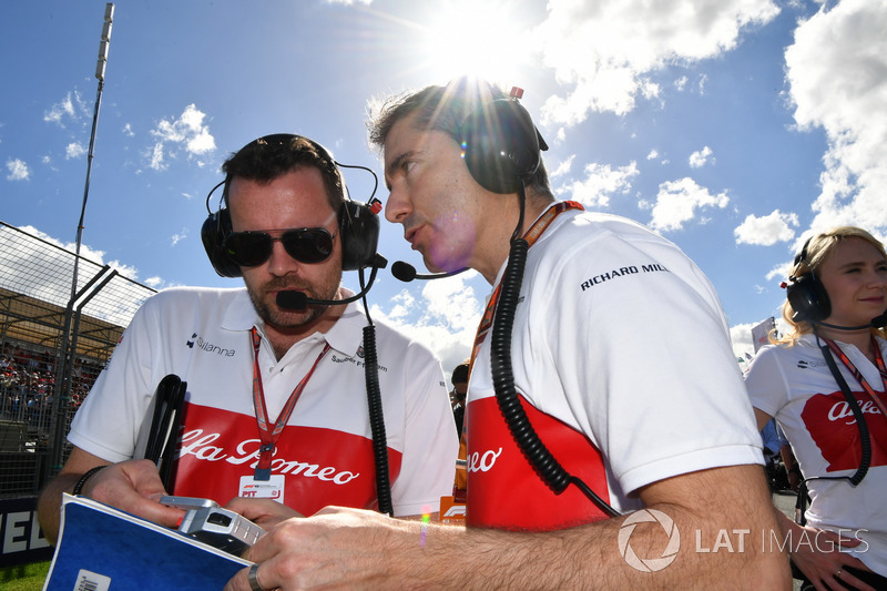 Xevi Pujolar, Capo dell'ingegneria in pista Sauber, in griglia
