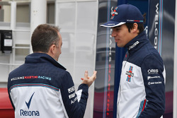 Lance Stroll, Williams and Paddy Lowe, Williams Shareholder and Technical Director