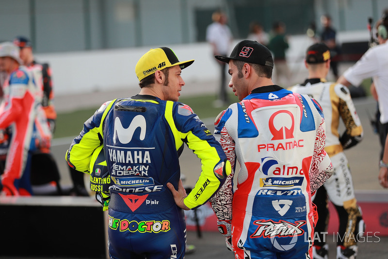 Valentino Rossi, Yamaha Factory Racing, Danilo Petrucci, Pramac Racing