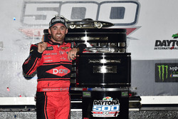 Austin Dillon, Richard Childress Racing Chevrolet Camaro celebrates in victory lane