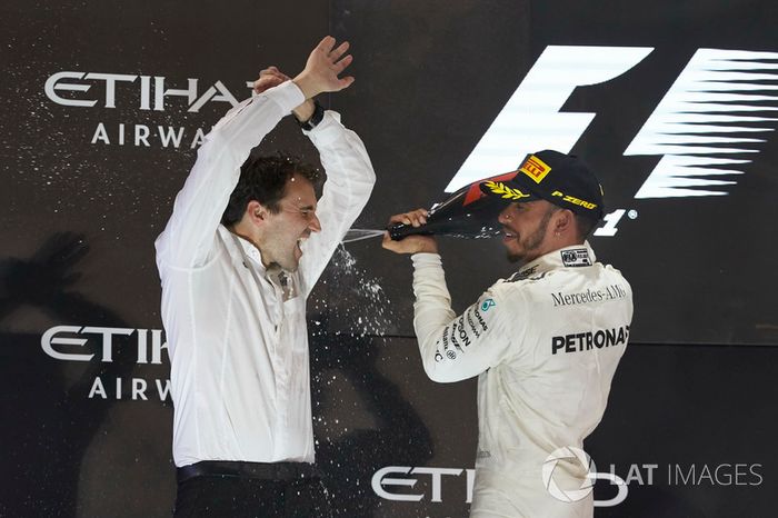 Podium: Lewis Hamilton, Mercedes AMG F1