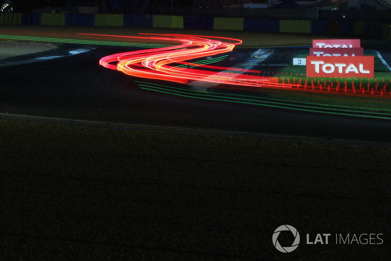 Trailing lights at Le Mans