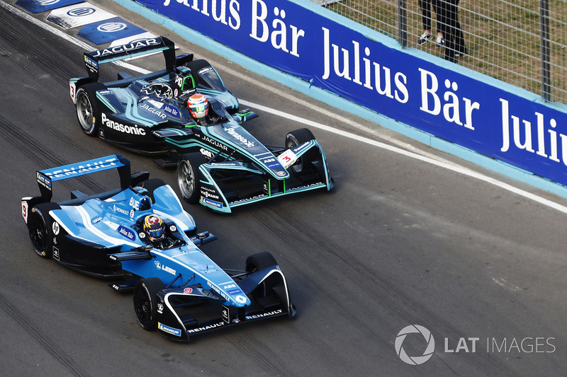 Sébastien Buemi, Renault e.Dams, Nelson Piquet Jr., Jaguar Racing