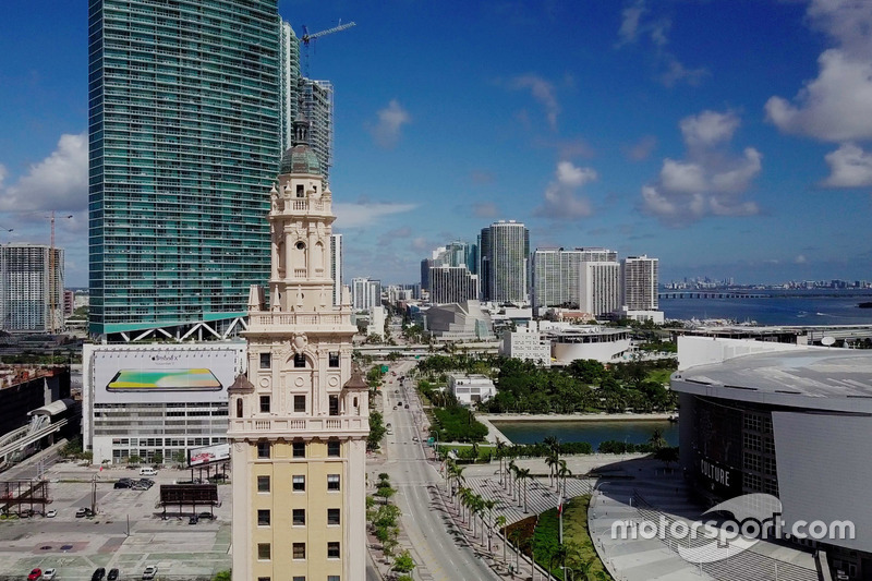 Panorámica de la zona del circuit de Miami propuesto para la F1