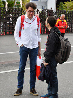Mattia Binotto Chief Technical Officer, Ferrari e Nicolas Todt, Manager piloti