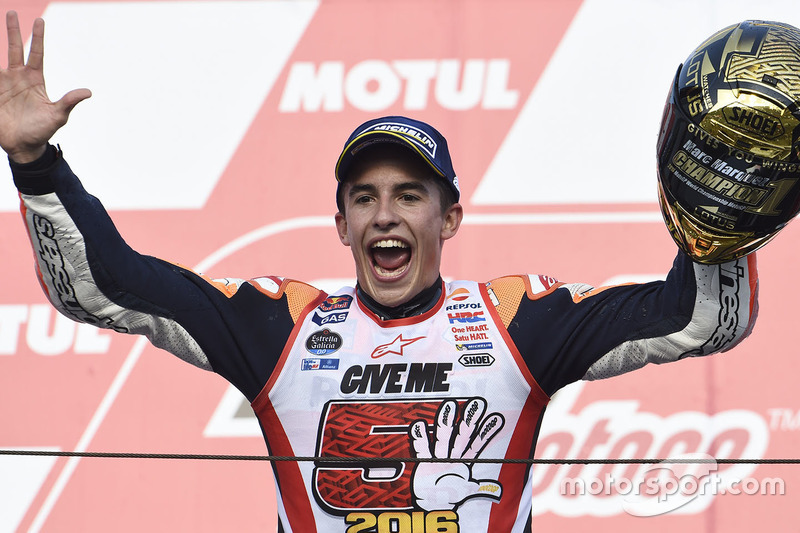 Podium: race winner Marc Marquez, Repsol Honda Team