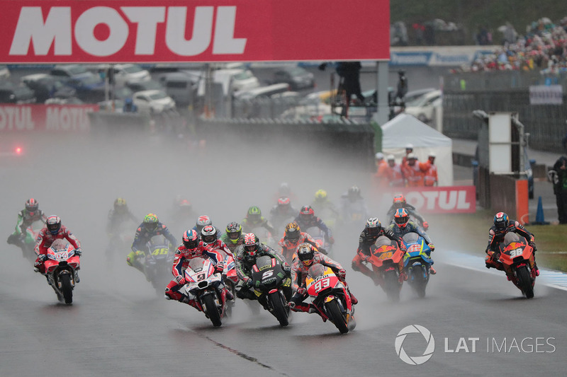 Marc Marquez, Repsol Honda Team leads at the start