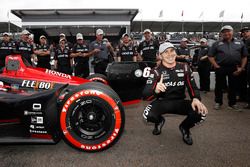 Ganador de la pole Robert Wickens, Schmidt Peterson Motorsports Honda