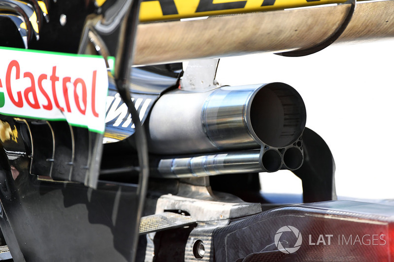 L'échappement de la Renault R.S. 18