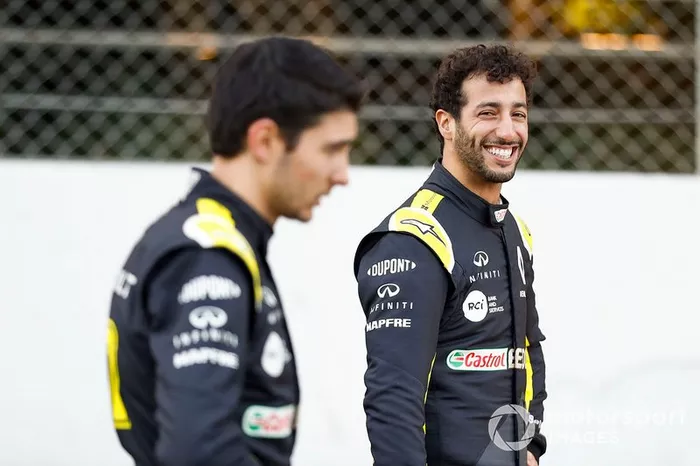 Daniel Ricciardo, Renault F1 y Esteban Ocon, Renault F1 