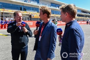 Martin Brundle, Nico Rosberg y Simon Lazenby