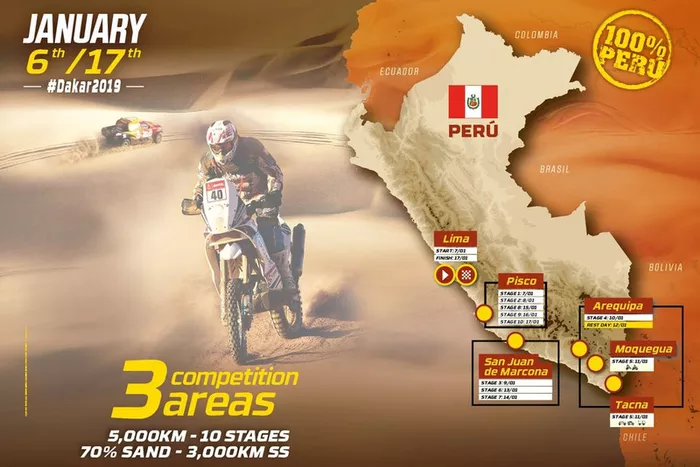 Dakar 2019 mapa