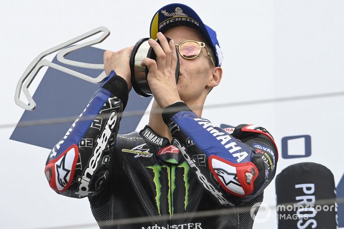 Podio: segundo lugar Fabio Quartararo, Yamaha Factory Racing