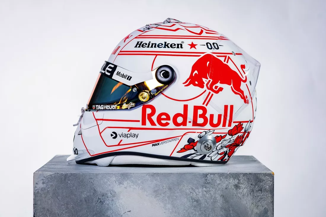 マックス・フェルスタッペン、F1日本GP特別ヘルメットデザイン F1