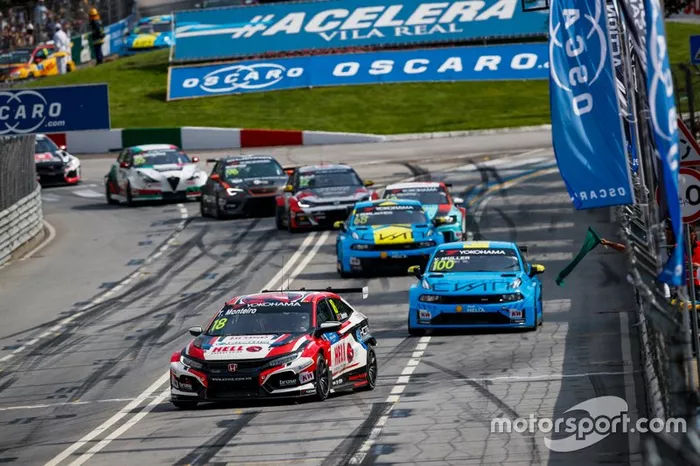 Tiago Monteiro, KCMG Honda Civic Type R TCR, Yvan Muller, Cyan Racing Lynk & Co 03 TCR