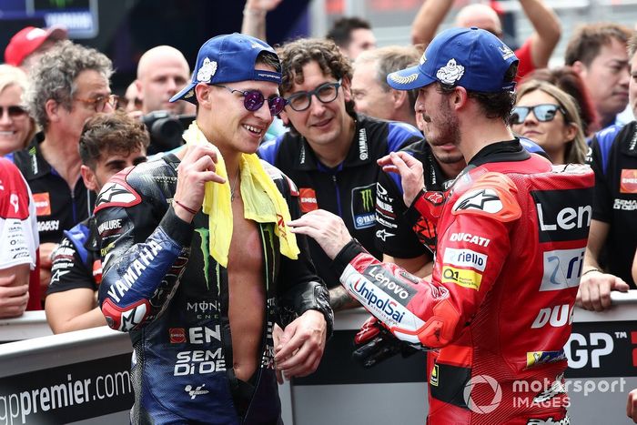 Fabio Quartararo, Yamaha Factory Racing Francesco Bagnaia, equipo Ducati 