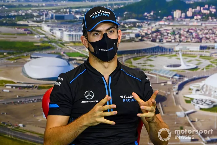 Nicholas Latifi, Williams Racing, en la conferencia de prensa
