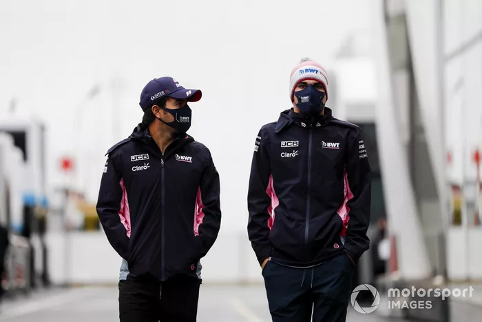 Sergio Pérez, Racing Point y Lance Stroll, Racing Point