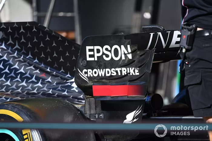 Detalle técnico del Mercedes 