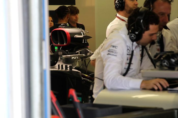 Mercedes W14, detail