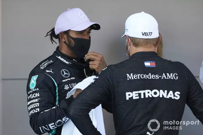 Lewis Hamilton, Mercedes-AMG Petronas F1, y Valtteri Bottas, Mercedes-AMG Petronas F1