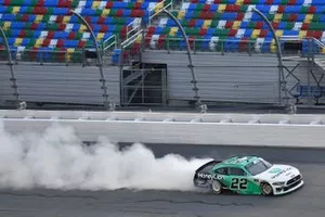 Race Winner Austin Cindric, Team Penske, Ford Mustang