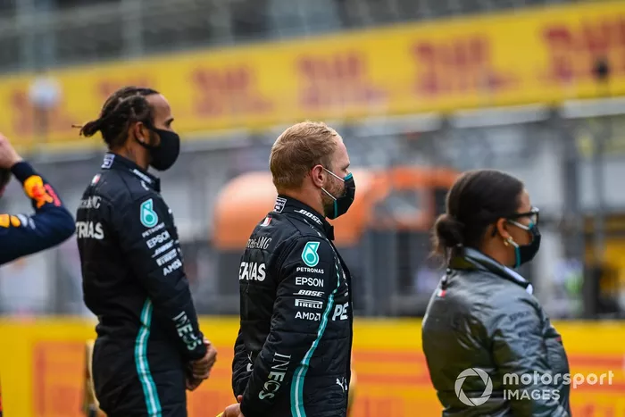 Podio: ganador de la carrera Lewis Hamilton, Mercedes-AMG Petronas F1, segundo lugar Valtteri Bottas, Mercedes-AMG Petronas F1 