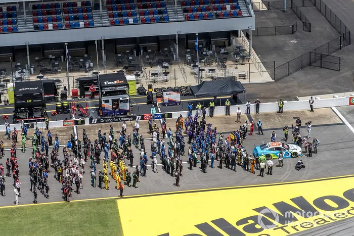 Darrell Wallace Jr., Richard Petty Motorsports honored before the Nascar Cup race