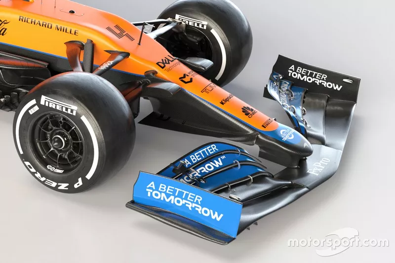 Aileron avant de la McLaren MCL35M