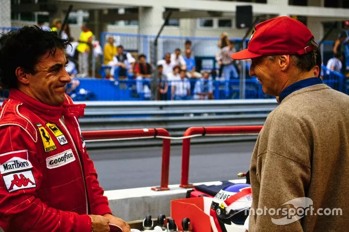 Jean Alesi et Niki Lauda