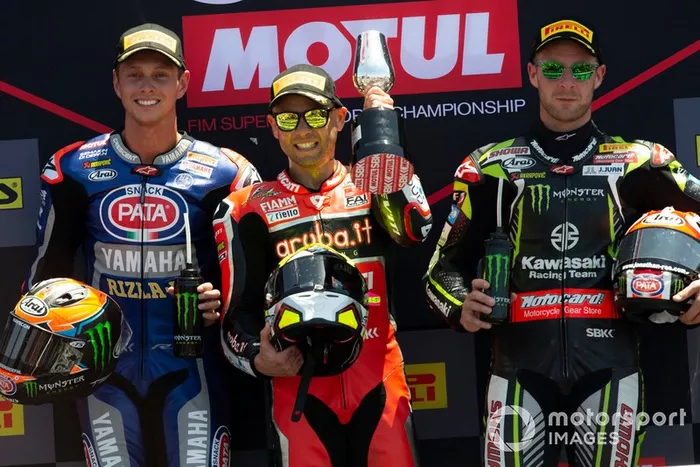 Michael van der Mark, Pata Yamaha, Alvaro Bautista, Aruba.it Racing-Ducati Team, Jonathan Rea, Kawasaki Racing