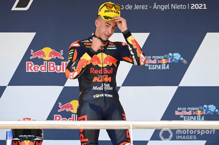Ganador de la carrera, Pedro Acosta, Red Bull KTM Ajo