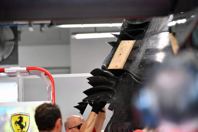 Ferrari SF71H floor detail