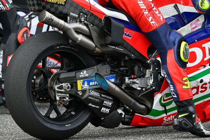 The Factory HRC Castrol Honda during free practice