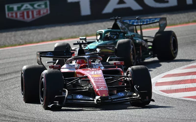 Charles Leclerc, Ferrari, Lance Stroll, Aston Martin Racing