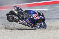 Chute de Michael van der Mark, Pata Yamaha