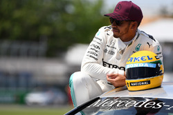 Le poleman Lewis Hamilton, Mercedes AMG F1