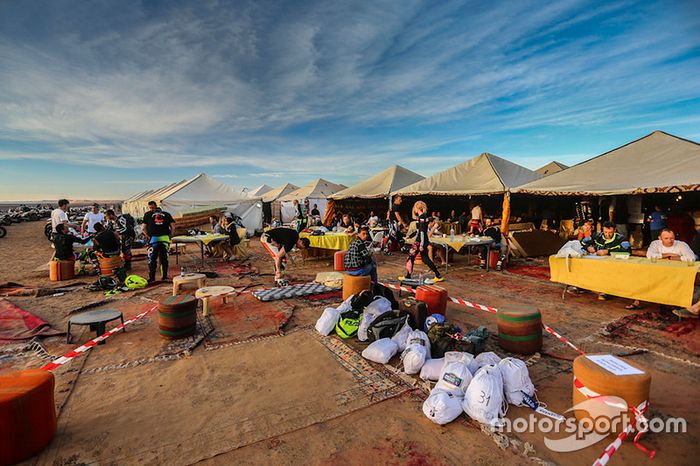 Aspectos del vivac esta mañana