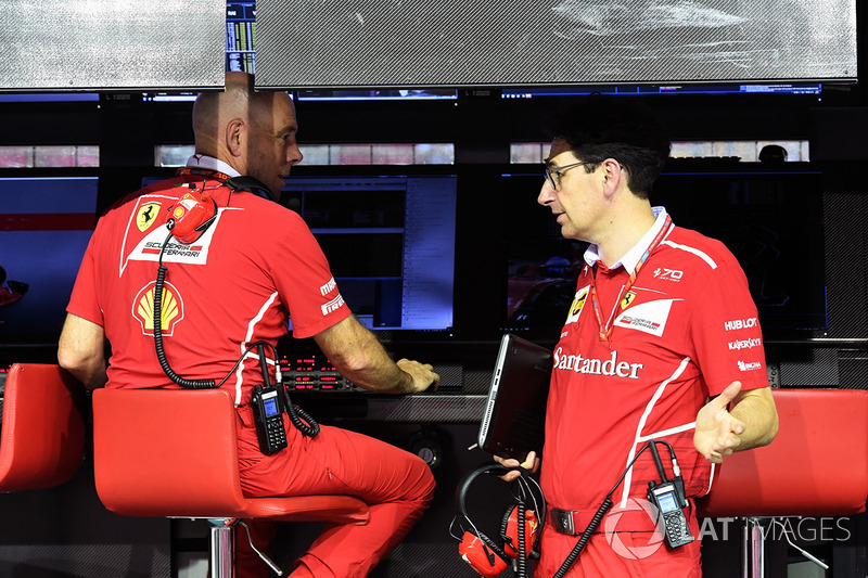 Jock Clear, Ferrari Şef Mühendisi ve Mattia Binotto, Ferrari Teknik Şefi