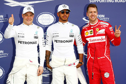 Polesitter: Lewis Hamilton, Mercedes AMG F1, tweede Sebastian Vettel, Ferrari, derde Valtteri Bottas